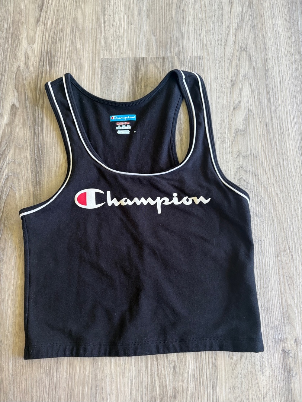 Champion Brown Tank with White Trim and Logo